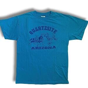 Vintage Quartzsite Arizona Graphic Tee 90s Tultex Southwestern Retro Shirt Sz L